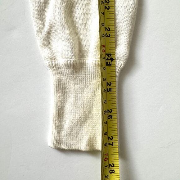 Spiritual Gangster Size S Women's Nikki Rainbow-Striped Sweater Ivory Cropped - Picture 10 of 10